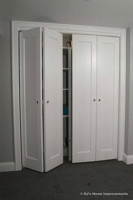 hallway doors ideas simple shaker style bi fold closet doors for laundry closet off hallway
