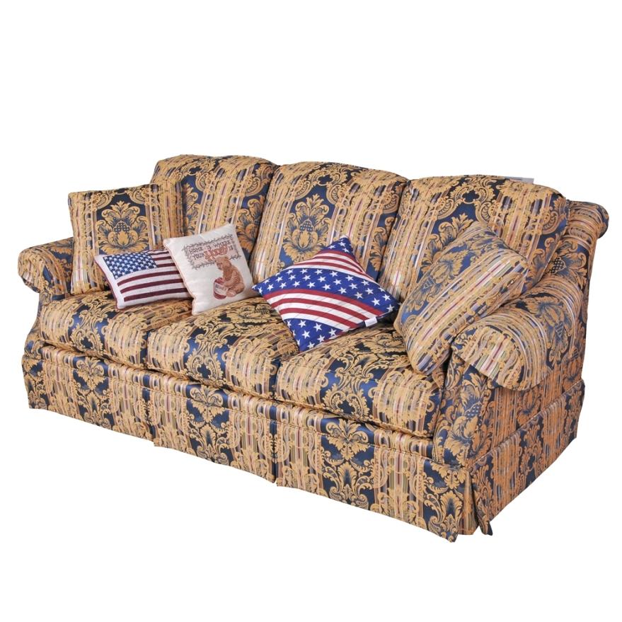 Clayton Marcus Furniture Fabrics Upholstered Sofa By La Z